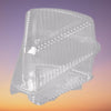 Polar Pak - 5" Extra Deep Dome Hinged Clear Pie/Cake Slice Container - 100/Pack - Mega Store