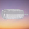 Polar Pak - 5" Shallow Hinged Clear Plastic Pie/Cake Slice Container - 100/Pack - Mega Store