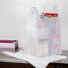 S5 White - Low Density T-Shirt Shopping Bags 11.5"+ 6.5"x 22"- 1000/Case - Mega Store