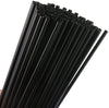 Stone - 8" Cocktail Straw Black Unwrapped - 250 / Pack - Mega Store