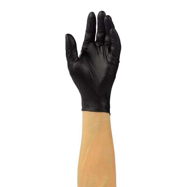 TouchFlex - Nitrile Gloves Black Extra Large Powder Free - 100/Pack - Mega Store
