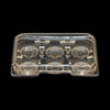 Vespa VEL-042 - 9.85" x 7.3" x 1.675"- 6 Large Tarts Container OPS - 400/Case - Mega Store