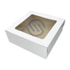 E.B. Box - White Window Cake / Bakery Box 10" x 10" x 2.5" - 200/Pack